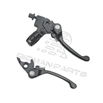 Brake & Clutch Lever Set Black Hydraulic Snap Back Pit Bike